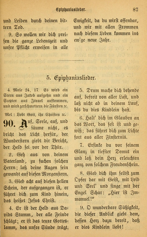 Gesangbuch in Mennoniten-Gemeinden in Kirche und Haus (4th ed.) page 87