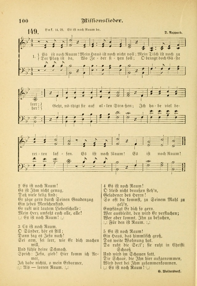 Gesangbuch mit Noten: herausgegeben von der Allgemeinen Conferenz der Mennoniten von Nord-Amerika (3rd. Aufl.) page 100