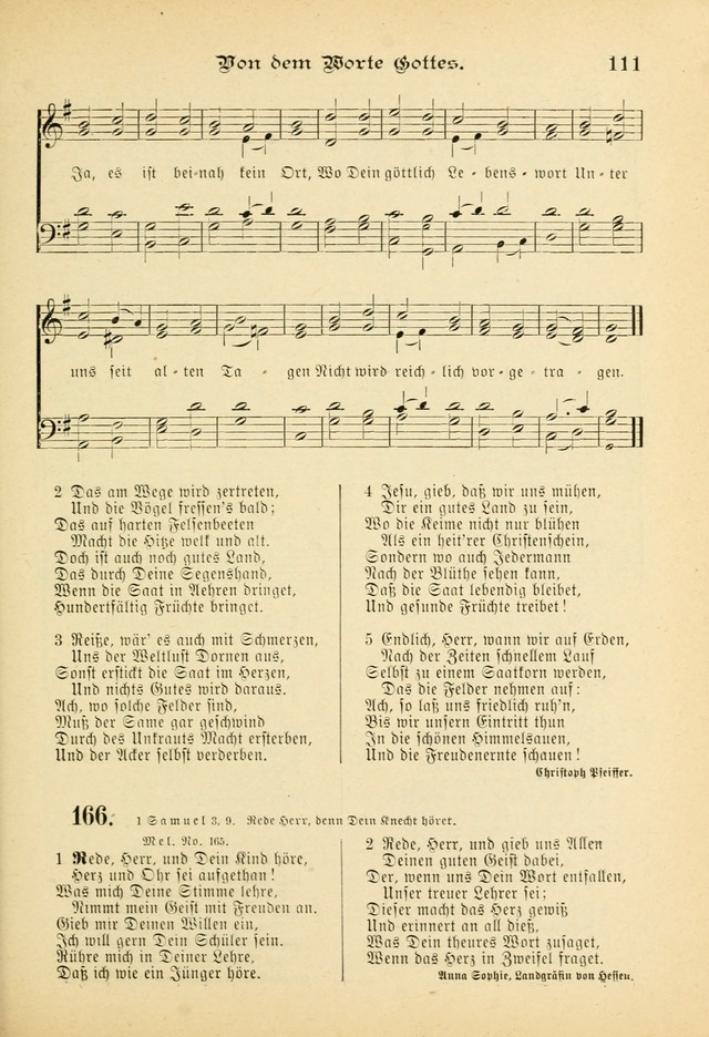 Gesangbuch mit Noten: herausgegeben von der Allgemeinen Conferenz der Mennoniten von Nord-Amerika (3rd. Aufl.) page 111