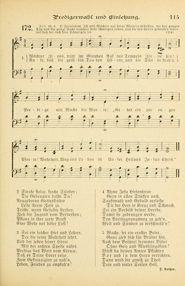 Gesangbuch mit Noten: herausgegeben von der Allgemeinen Conferenz der Mennoniten von Nord-Amerika (3rd. Aufl.) page 115