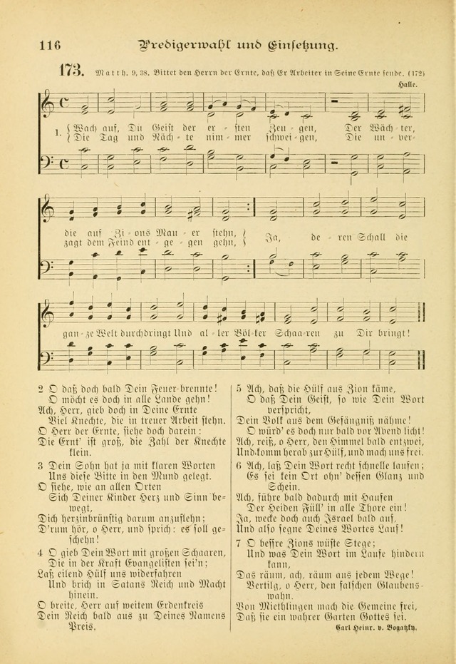 Gesangbuch mit Noten: herausgegeben von der Allgemeinen Conferenz der Mennoniten von Nord-Amerika (3rd. Aufl.) page 116