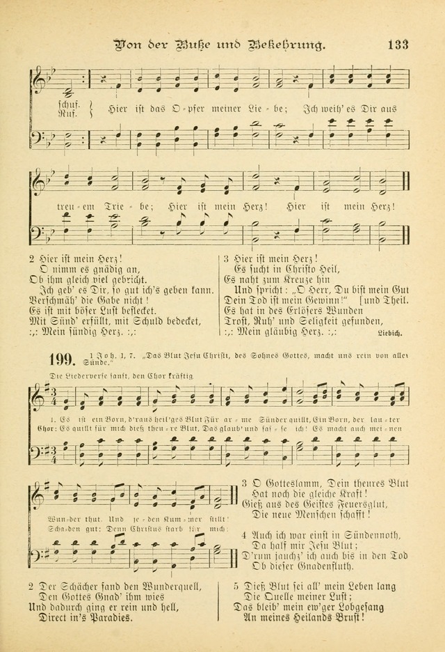 Gesangbuch mit Noten: herausgegeben von der Allgemeinen Conferenz der Mennoniten von Nord-Amerika (3rd. Aufl.) page 133