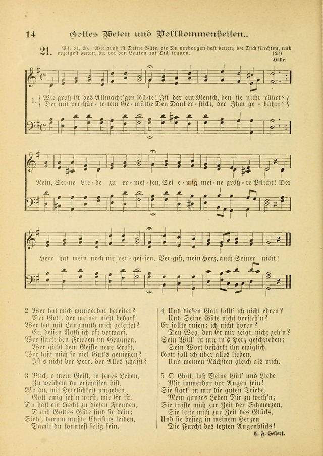 Gesangbuch mit Noten: herausgegeben von der Allgemeinen Conferenz der Mennoniten von Nord-Amerika (3rd. Aufl.) page 14