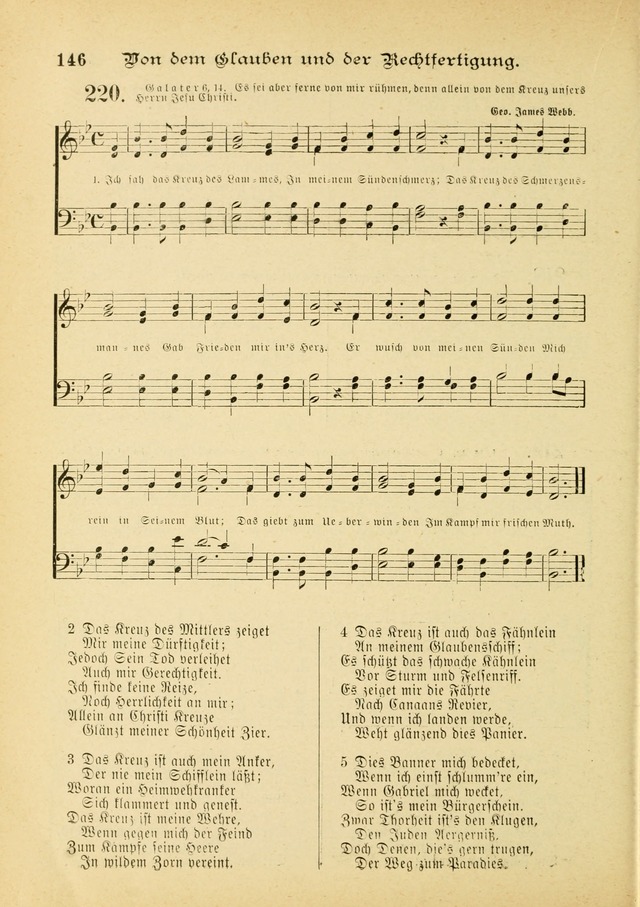 Gesangbuch mit Noten: herausgegeben von der Allgemeinen Conferenz der Mennoniten von Nord-Amerika (3rd. Aufl.) page 146
