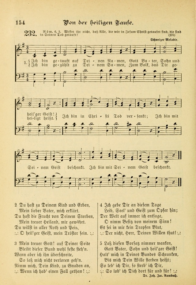 Gesangbuch mit Noten: herausgegeben von der Allgemeinen Conferenz der Mennoniten von Nord-Amerika (3rd. Aufl.) page 154