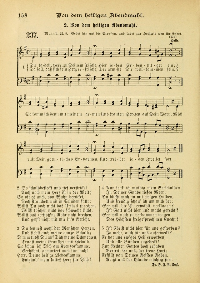 Gesangbuch mit Noten: herausgegeben von der Allgemeinen Conferenz der Mennoniten von Nord-Amerika (3rd. Aufl.) page 158
