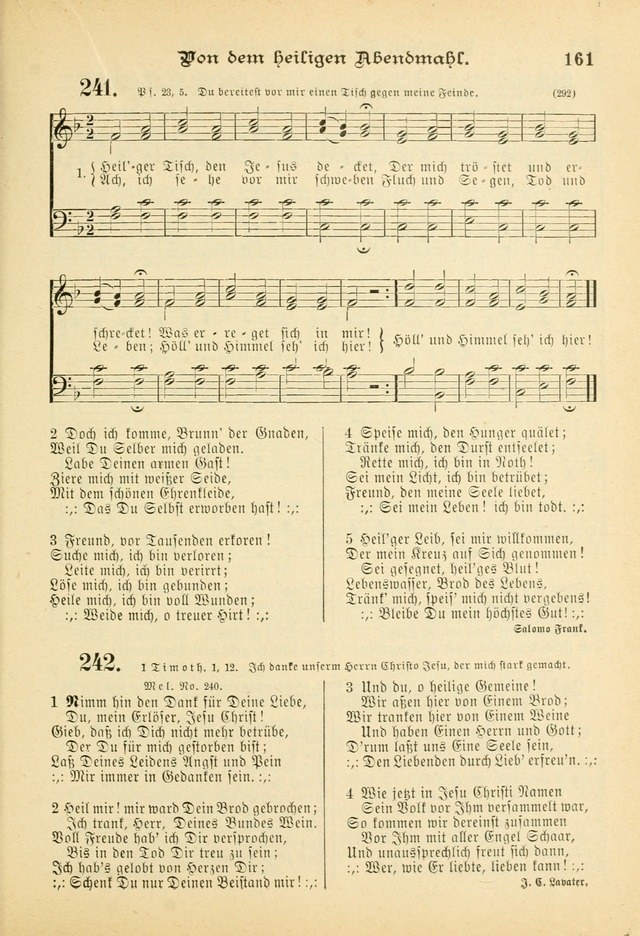 Gesangbuch mit Noten: herausgegeben von der Allgemeinen Conferenz der Mennoniten von Nord-Amerika (3rd. Aufl.) page 161