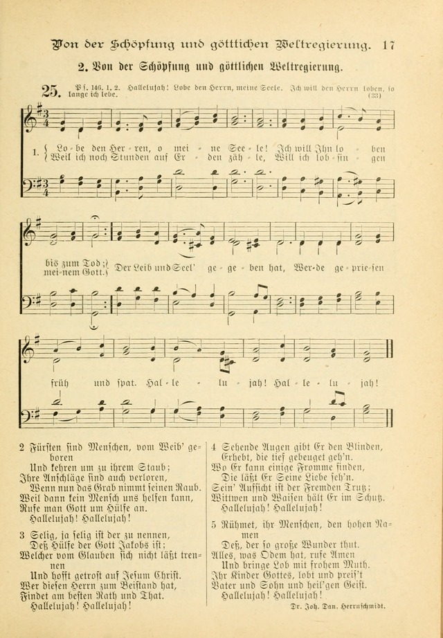 Gesangbuch mit Noten: herausgegeben von der Allgemeinen Conferenz der Mennoniten von Nord-Amerika (3rd. Aufl.) page 17
