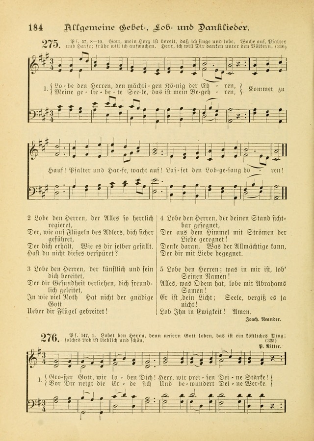 Gesangbuch mit Noten: herausgegeben von der Allgemeinen Conferenz der Mennoniten von Nord-Amerika (3rd. Aufl.) page 184