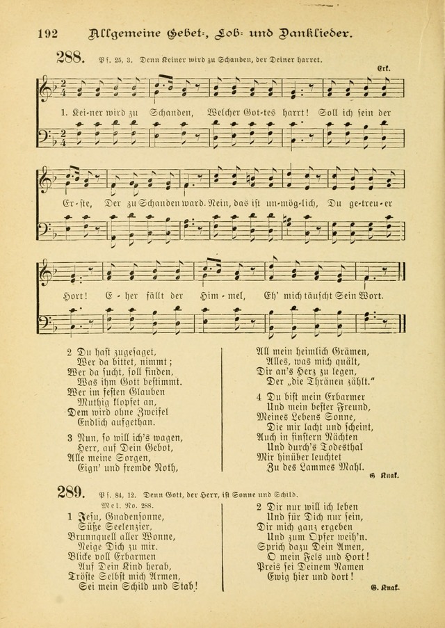 Gesangbuch mit Noten: herausgegeben von der Allgemeinen Conferenz der Mennoniten von Nord-Amerika (3rd. Aufl.) page 192