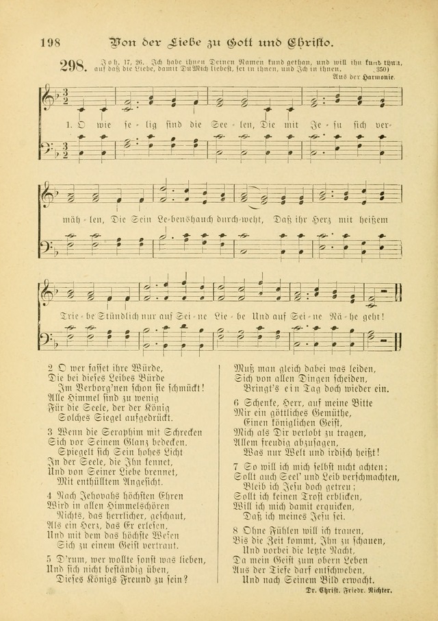 Gesangbuch mit Noten: herausgegeben von der Allgemeinen Conferenz der Mennoniten von Nord-Amerika (3rd. Aufl.) page 198