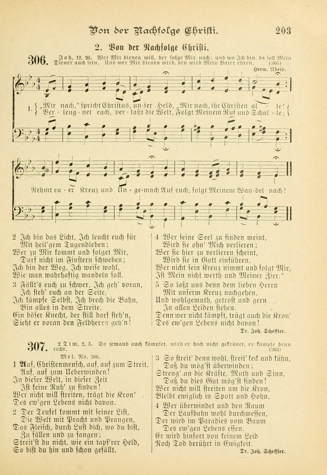 Gesangbuch mit Noten: herausgegeben von der Allgemeinen Conferenz der Mennoniten von Nord-Amerika (3rd. Aufl.) page 203