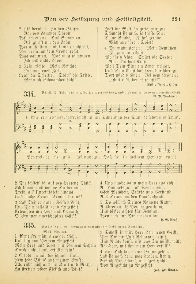 Gesangbuch mit Noten: herausgegeben von der Allgemeinen Conferenz der Mennoniten von Nord-Amerika (3rd. Aufl.) page 221