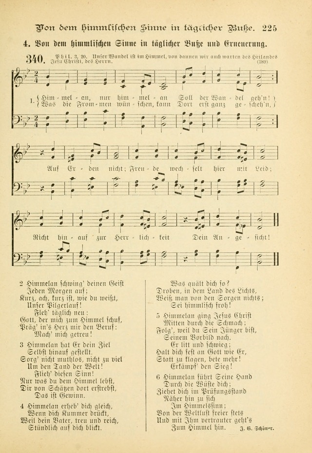 Gesangbuch mit Noten: herausgegeben von der Allgemeinen Conferenz der Mennoniten von Nord-Amerika (3rd. Aufl.) page 225