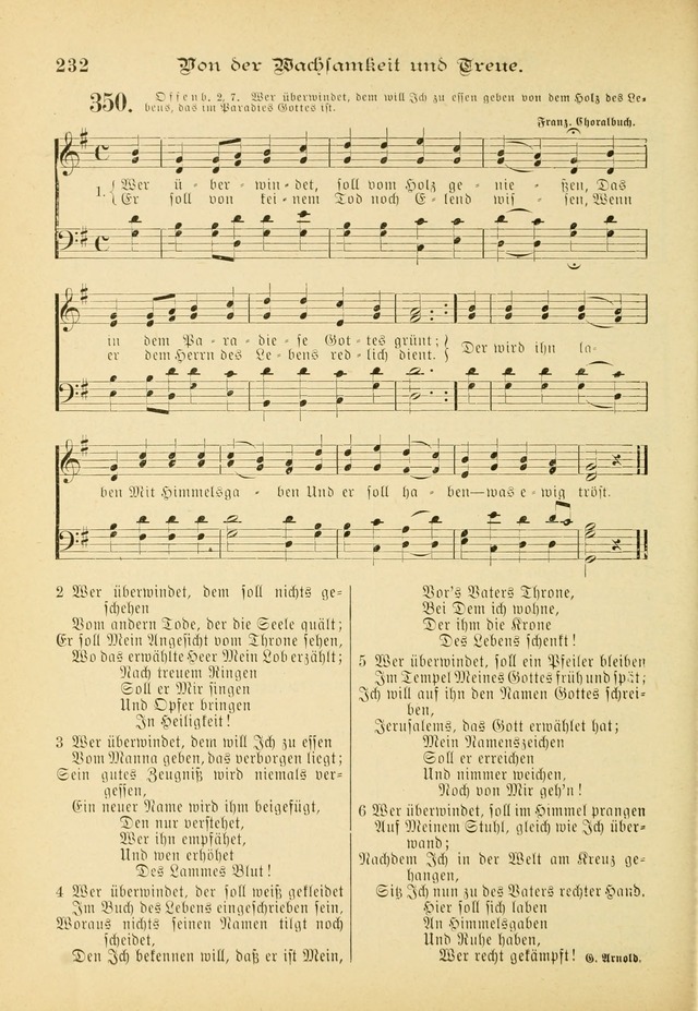 Gesangbuch mit Noten: herausgegeben von der Allgemeinen Conferenz der Mennoniten von Nord-Amerika (3rd. Aufl.) page 232