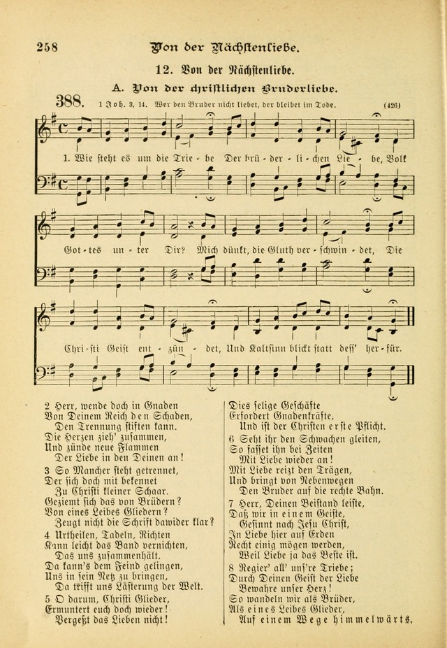 Gesangbuch mit Noten: herausgegeben von der Allgemeinen Conferenz der Mennoniten von Nord-Amerika (3rd. Aufl.) page 258