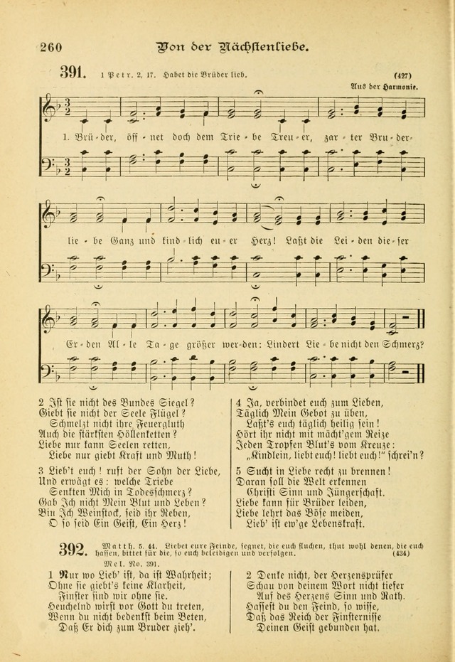 Gesangbuch mit Noten: herausgegeben von der Allgemeinen Conferenz der Mennoniten von Nord-Amerika (3rd. Aufl.) page 260