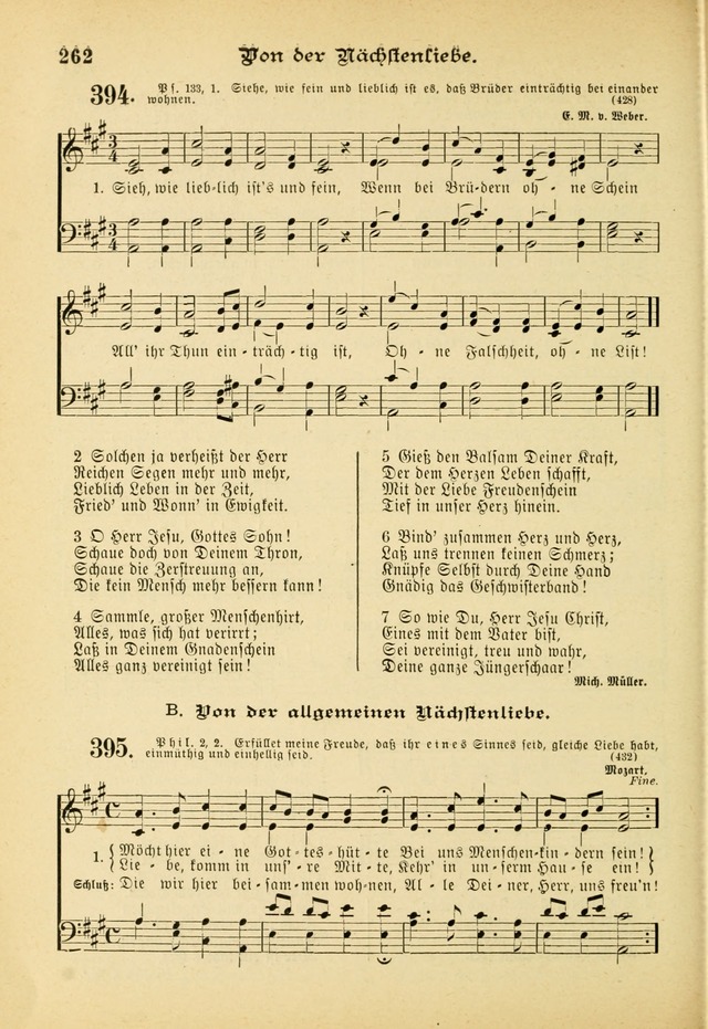Gesangbuch mit Noten: herausgegeben von der Allgemeinen Conferenz der Mennoniten von Nord-Amerika (3rd. Aufl.) page 262