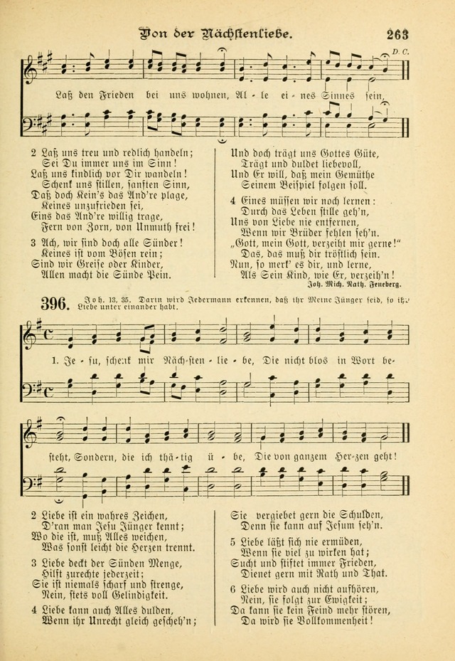 Gesangbuch mit Noten: herausgegeben von der Allgemeinen Conferenz der Mennoniten von Nord-Amerika (3rd. Aufl.) page 263