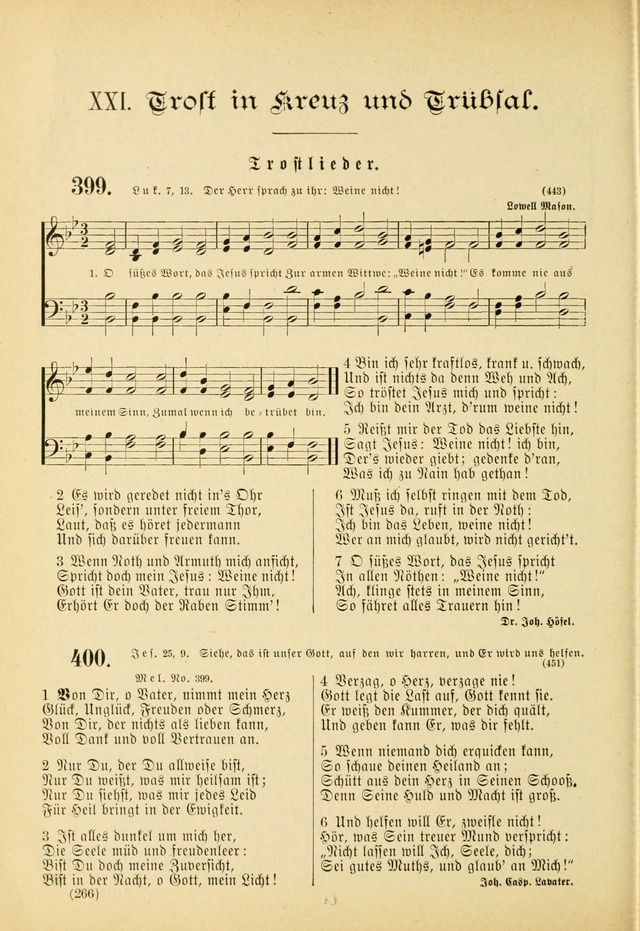 Gesangbuch mit Noten: herausgegeben von der Allgemeinen Conferenz der Mennoniten von Nord-Amerika (3rd. Aufl.) page 266