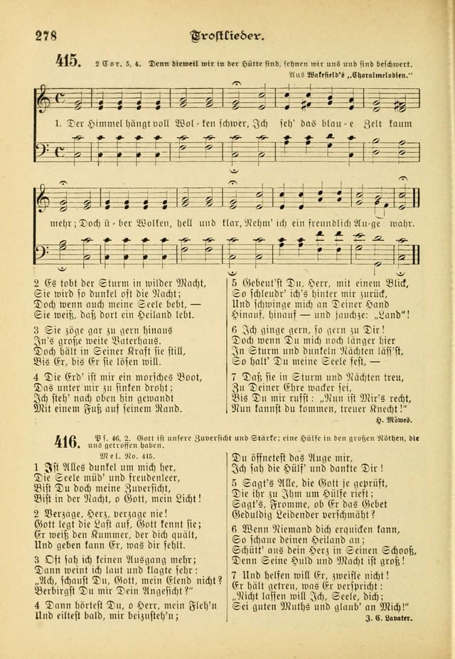 Gesangbuch mit Noten: herausgegeben von der Allgemeinen Conferenz der Mennoniten von Nord-Amerika (3rd. Aufl.) page 278