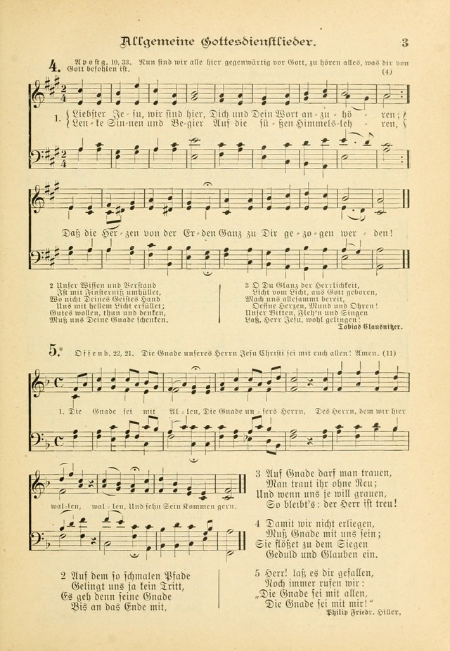Gesangbuch mit Noten: herausgegeben von der Allgemeinen Conferenz der Mennoniten von Nord-Amerika (3rd. Aufl.) page 3