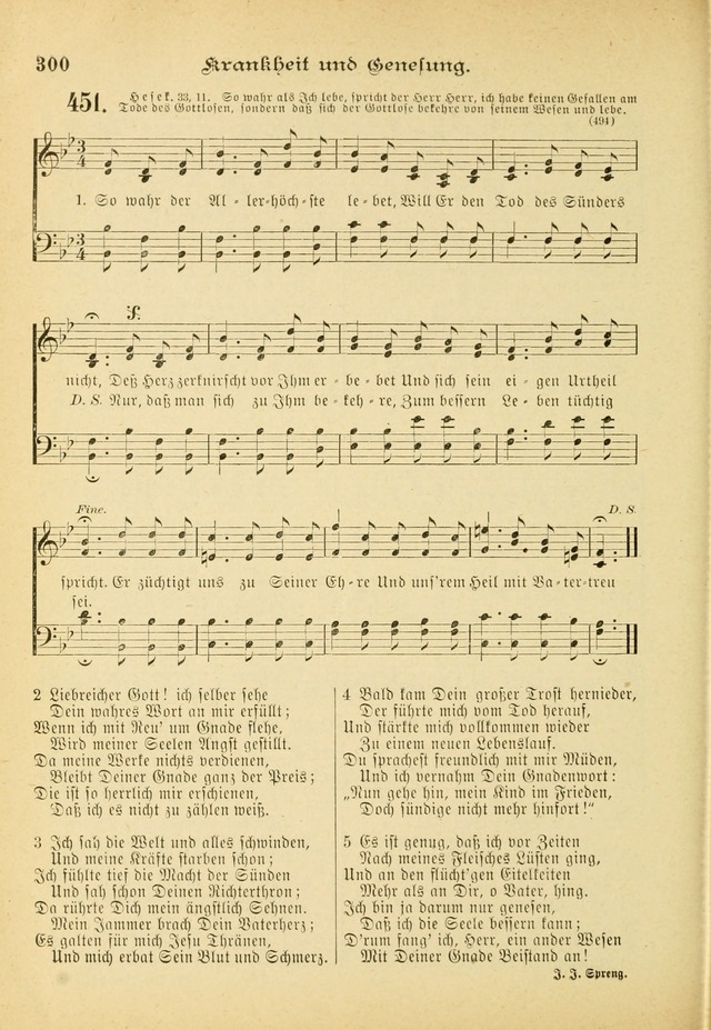 Gesangbuch mit Noten: herausgegeben von der Allgemeinen Conferenz der Mennoniten von Nord-Amerika (3rd. Aufl.) page 300