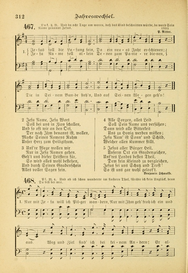 Gesangbuch mit Noten: herausgegeben von der Allgemeinen Conferenz der Mennoniten von Nord-Amerika (3rd. Aufl.) page 312