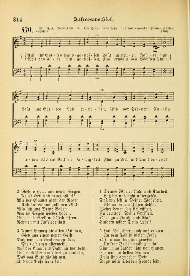 Gesangbuch mit Noten: herausgegeben von der Allgemeinen Conferenz der Mennoniten von Nord-Amerika (3rd. Aufl.) page 314