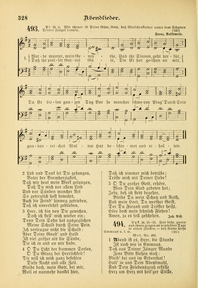 Gesangbuch mit Noten: herausgegeben von der Allgemeinen Conferenz der Mennoniten von Nord-Amerika (3rd. Aufl.) page 328