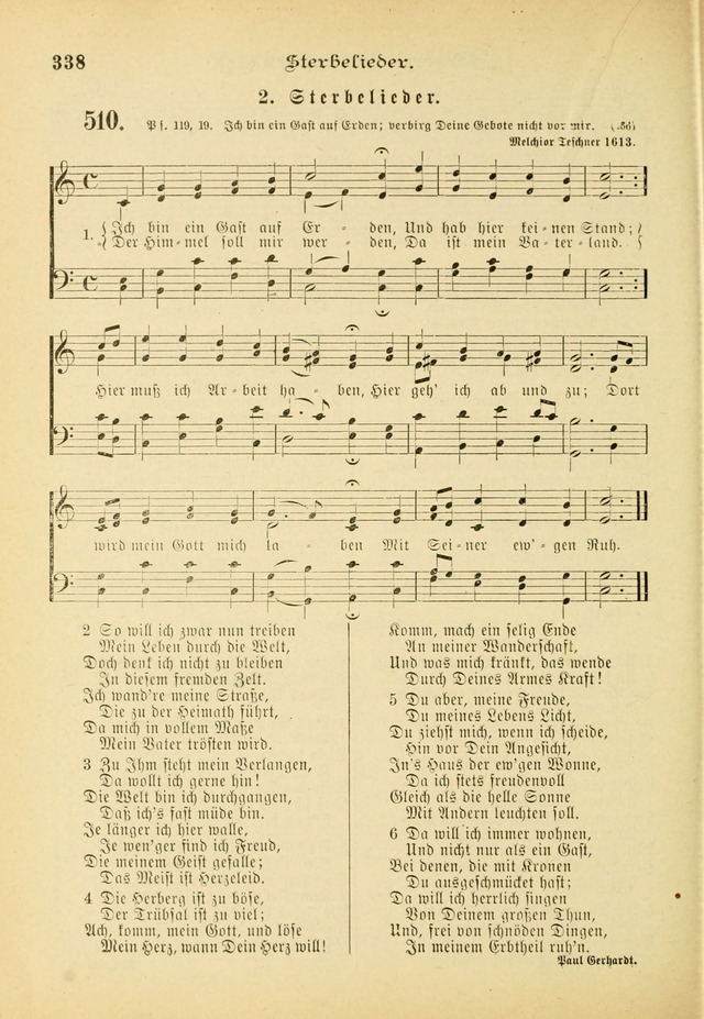 Gesangbuch mit Noten: herausgegeben von der Allgemeinen Conferenz der Mennoniten von Nord-Amerika (3rd. Aufl.) page 338