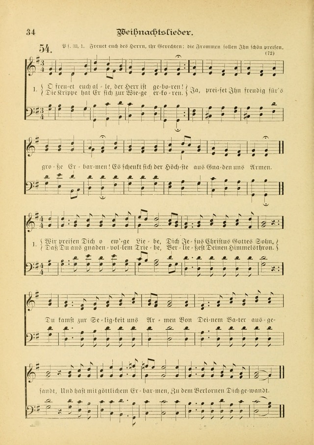 Gesangbuch mit Noten: herausgegeben von der Allgemeinen Conferenz der Mennoniten von Nord-Amerika (3rd. Aufl.) page 34