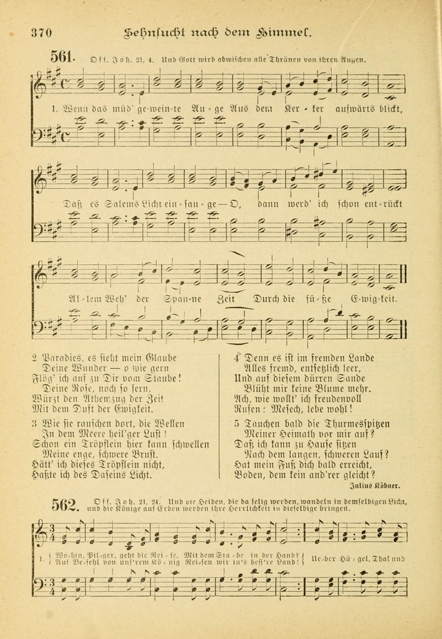 Gesangbuch mit Noten: herausgegeben von der Allgemeinen Conferenz der Mennoniten von Nord-Amerika (3rd. Aufl.) page 370
