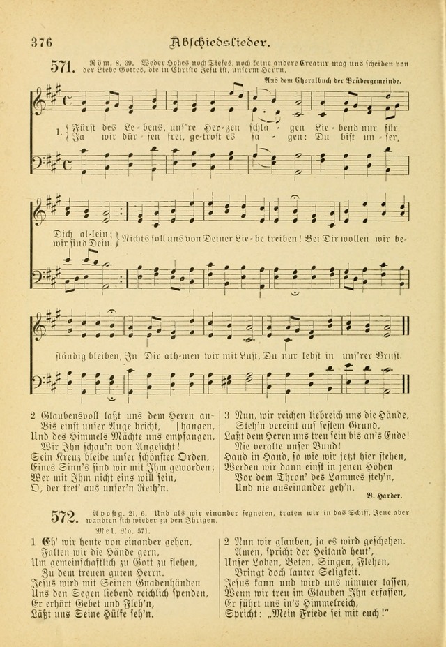 Gesangbuch mit Noten: herausgegeben von der Allgemeinen Conferenz der Mennoniten von Nord-Amerika (3rd. Aufl.) page 376