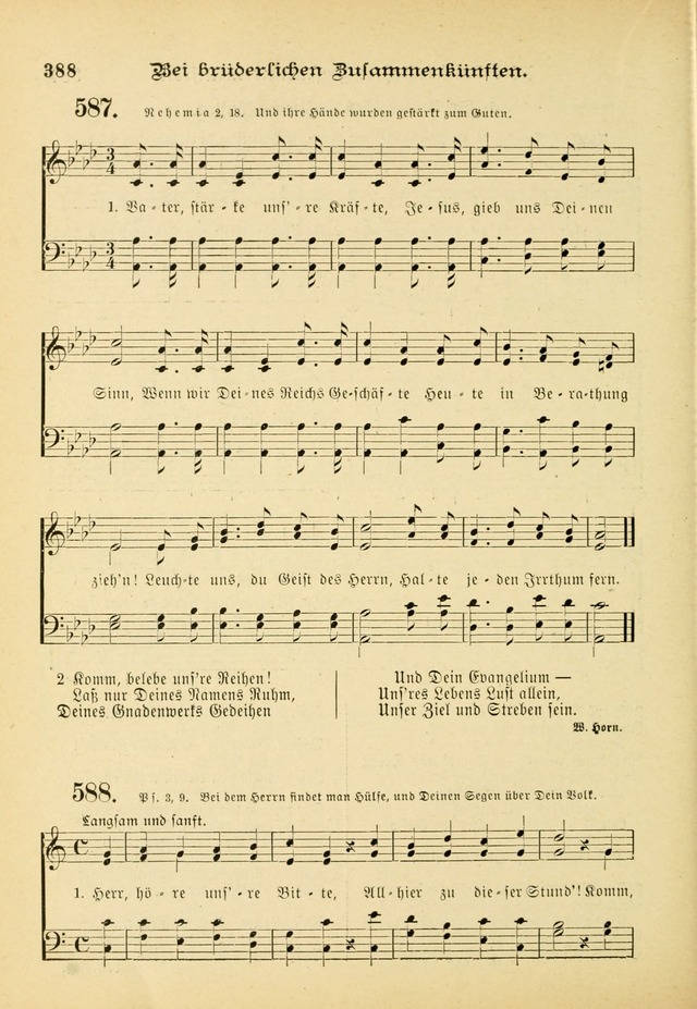 Gesangbuch mit Noten: herausgegeben von der Allgemeinen Conferenz der Mennoniten von Nord-Amerika (3rd. Aufl.) page 388