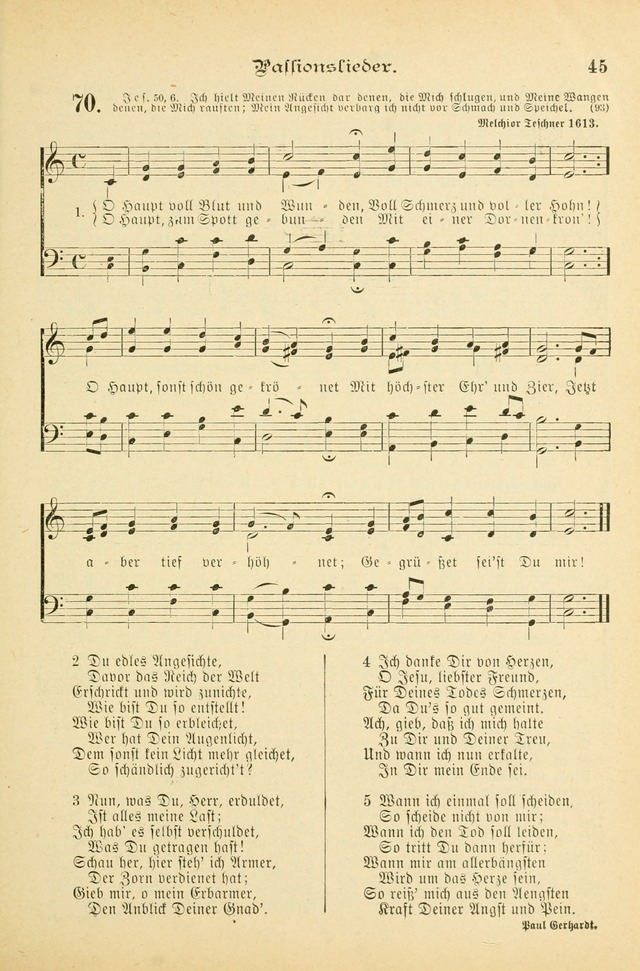 Gesangbuch mit Noten: herausgegeben von der Allgemeinen Conferenz der Mennoniten von Nord-Amerika (3rd. Aufl.) page 45