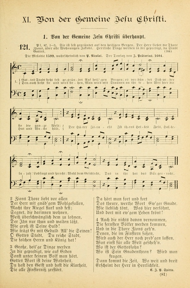 Gesangbuch mit Noten: herausgegeben von der Allgemeinen Conferenz der Mennoniten von Nord-Amerika (3rd. Aufl.) page 81