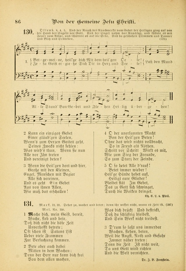 Gesangbuch mit Noten: herausgegeben von der Allgemeinen Conferenz der Mennoniten von Nord-Amerika (3rd. Aufl.) page 86