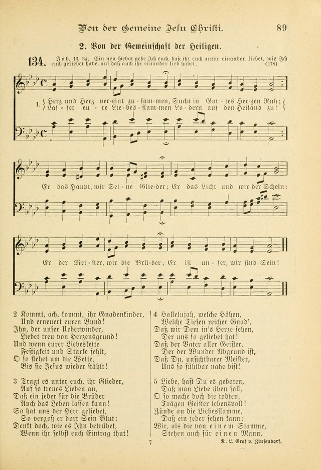 Gesangbuch mit Noten: herausgegeben von der Allgemeinen Conferenz der Mennoniten von Nord-Amerika (3rd. Aufl.) page 89