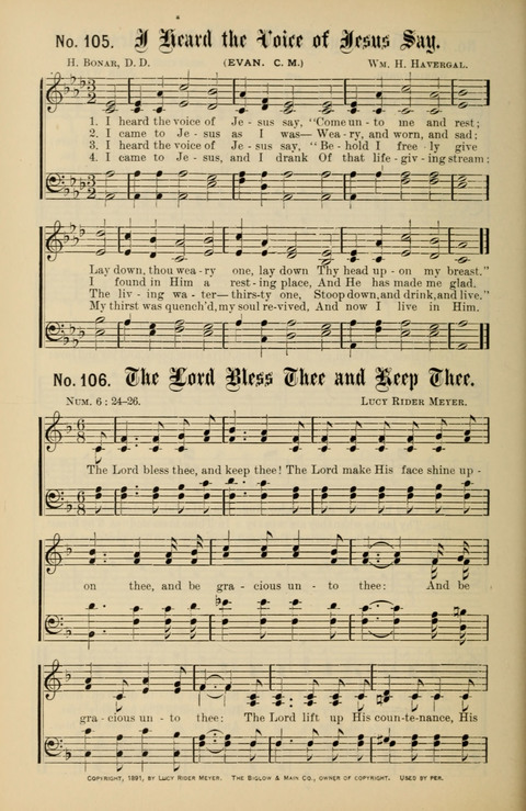 Gospel Melodies New and Old: For use in the Universalist Church page 104