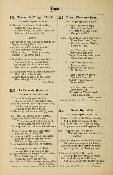 Gospel Melodies New and Old: For use in the Universalist Church page 108