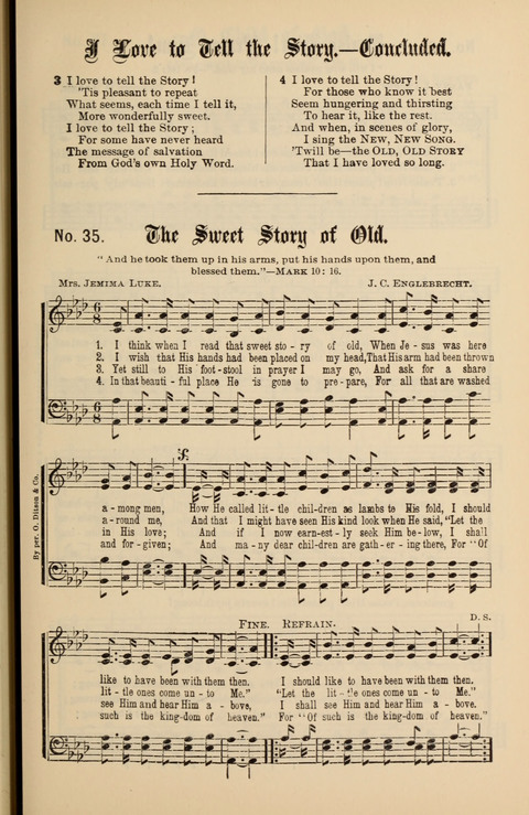 Gospel Melodies New and Old: For use in the Universalist Church page 35
