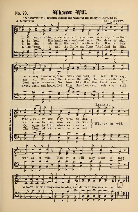 Gospel Melodies New and Old: For use in the Universalist Church page 79