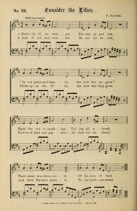 Gospel Melodies New and Old: For use in the Universalist Church page 96