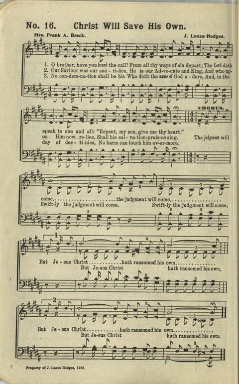 Glad News No. 2: a collection of Sacred Songs, Both New and Old page 16