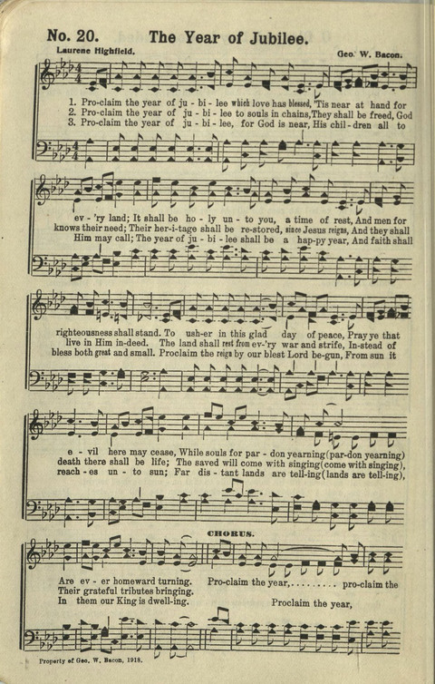 Glad News No. 2: a collection of Sacred Songs, Both New and Old page 20