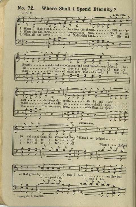 Glad News No. 2: a collection of Sacred Songs, Both New and Old page 74