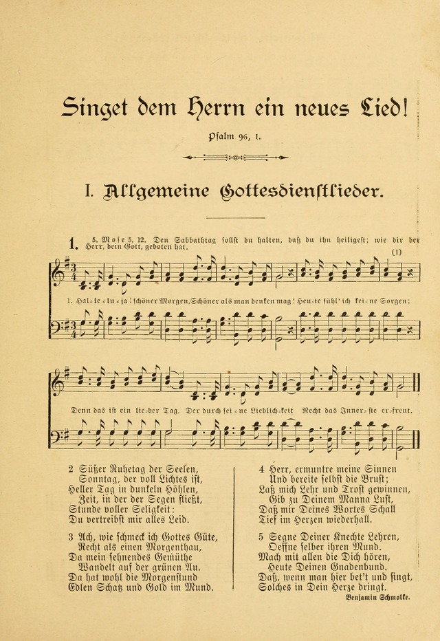 Gesangbuch mit Noten: herausgegeben von der Allgemeinen Conferenz der Mennoniten von Nord-Amerika page 1
