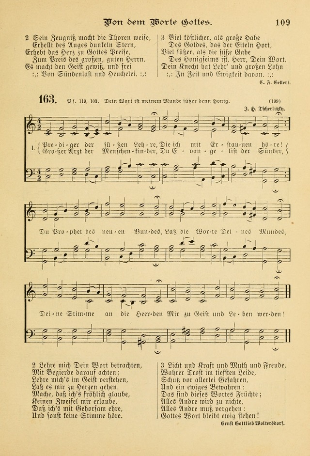 Gesangbuch mit Noten: herausgegeben von der Allgemeinen Conferenz der Mennoniten von Nord-Amerika page 109