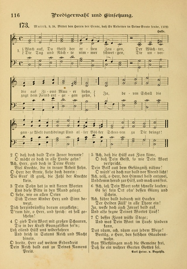 Gesangbuch mit Noten: herausgegeben von der Allgemeinen Conferenz der Mennoniten von Nord-Amerika page 116